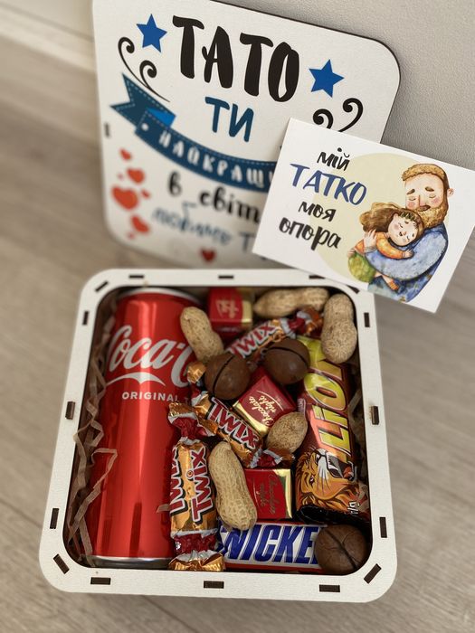 Смачні букети/подарункові бокси,коробки, чоловічі букети