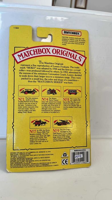 Matchbox Moko Lesney 5 A - London Bus Buy Matchbox - SELADO (Reediçao)