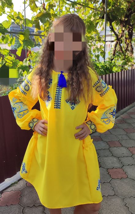 Вишиванка на 7-10 років РУЧНА ВИШИВКА!