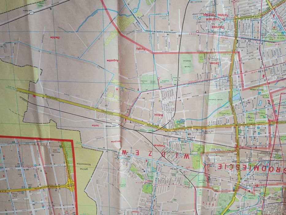 Plan miasta Łodzi z Listopada  roku 1982
