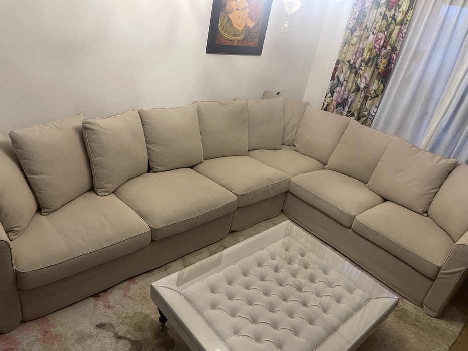 Ogromny narożnik Ikea gronlid z fhnkcja spania