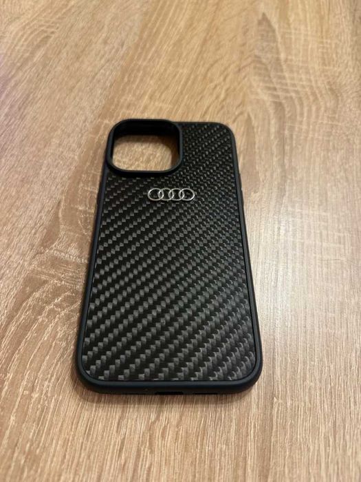 Чохол iPhone 14 Pro Max - вуглецеве волокно офіційна колаборація Audi