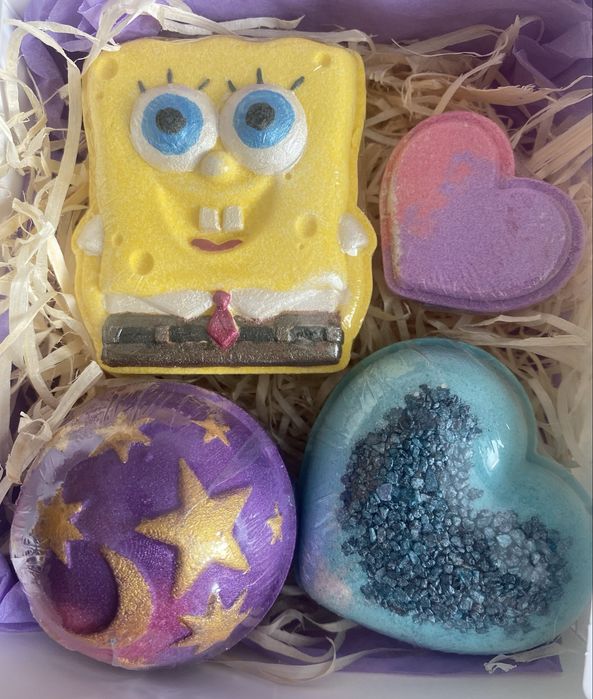 Бомбочки для ванни, натуральний склад