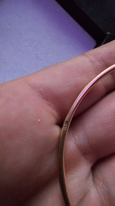 Ouro 19.2K Pulseira Escrava