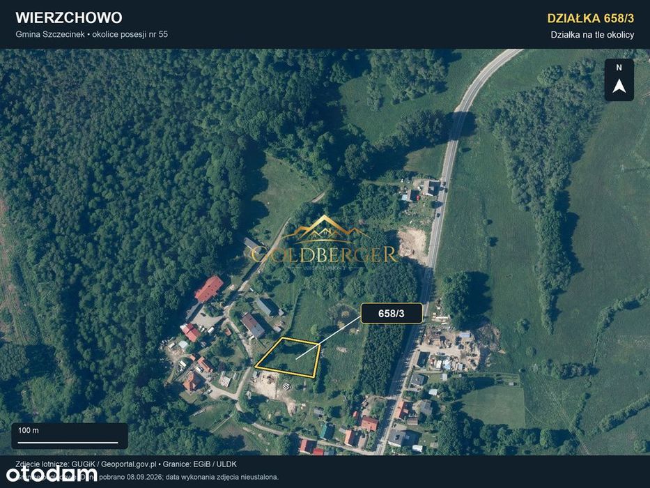 Działka blisko jeziora I 1501 m² - Widok 4