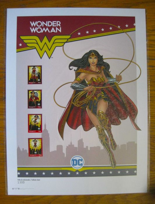6 Folhas Especiais dos Super Herois DC Numeradas