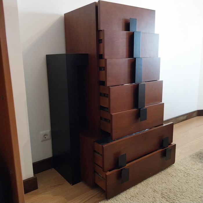 Comoda moderna bicolor