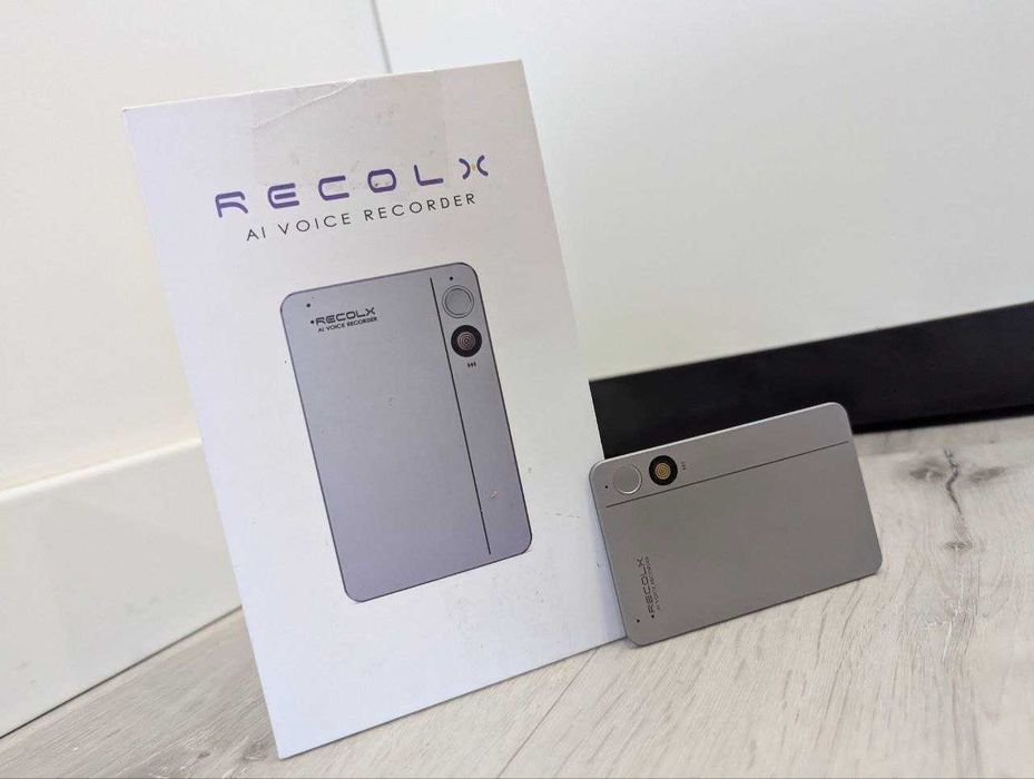 Recolx JYDH-100 AI диктофон 64GB ChatGPT транскрибація голос у текст Bluetooth рекордер для лекцій зустрічей блютуз портативний диктофон розумний аи
