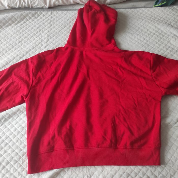 Czerwona bluza z kapturem XL sinsay