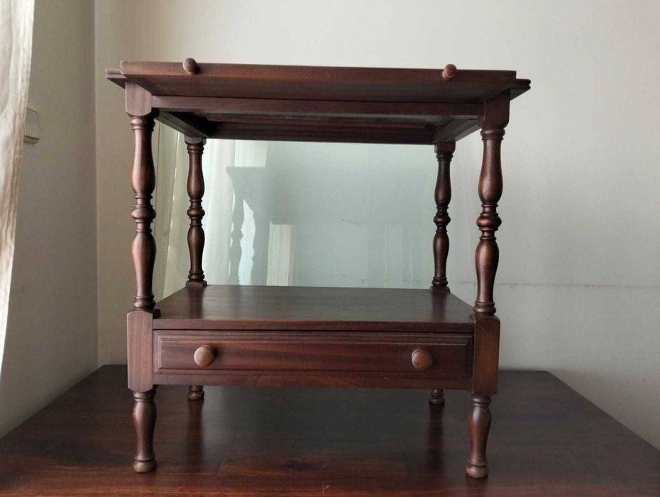 Mahogany Table with Shelf64332147002755121