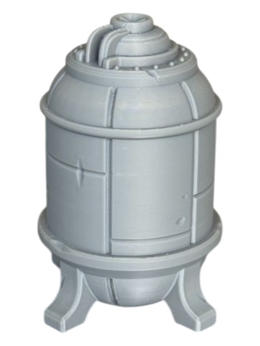 Mały zbiornik przemysłowy, model do gier bitewnych, druk 3D