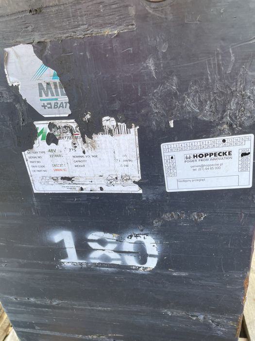 Bateria trakcyjna 48V 775AH magazyn energi wozek linde