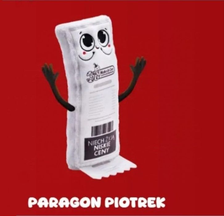 Paragon Piotrek maskotka biedroniaki