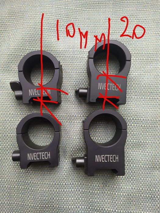 Быстросъёмные кольца на оптику d-30mm