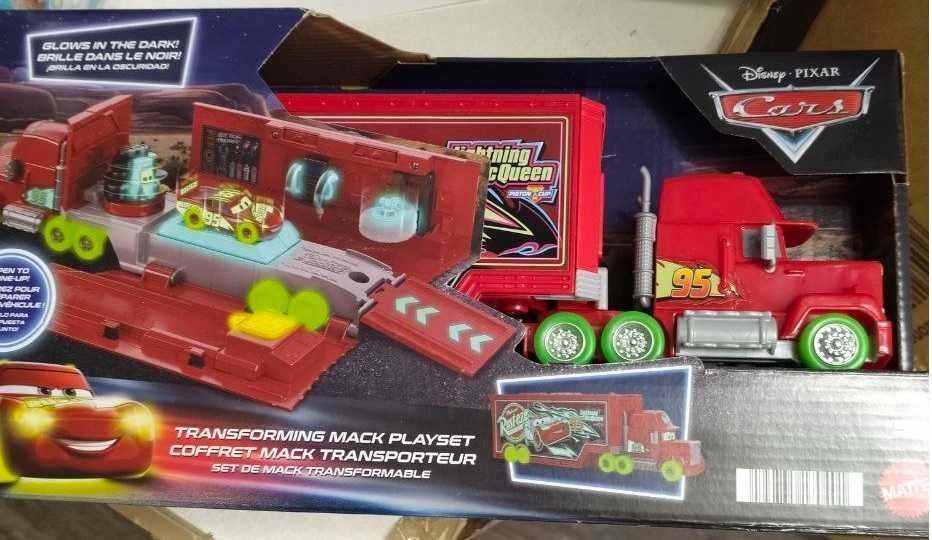 Mattel Disney i Pixar Cars Glow Racers transformujący się Mack  HPX76