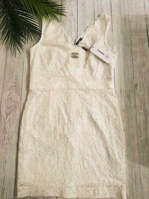 Платье белое Chanel айвори свадебное