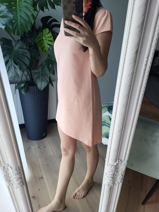 Sukienka mini S łososiowa