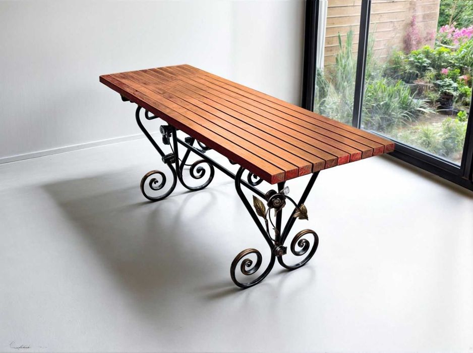 Стіл садовий. Стіл кований. Набір садовий.