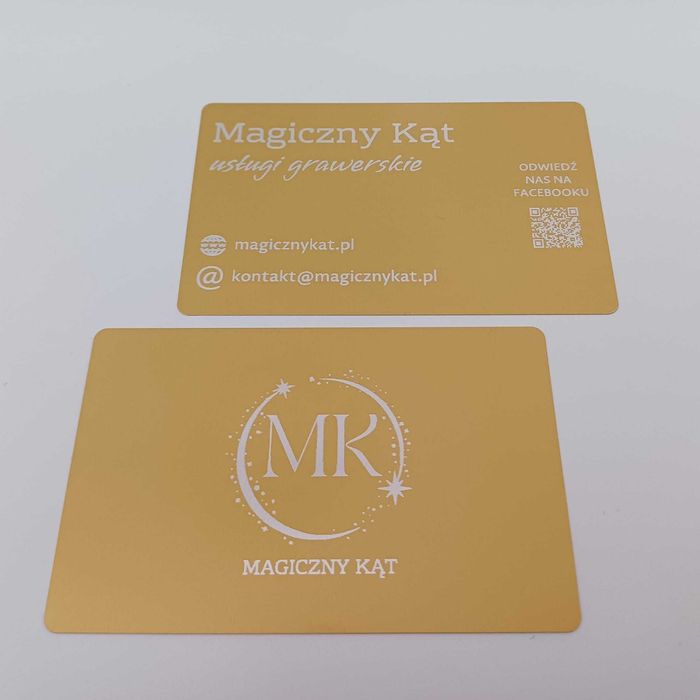 Wizytówki metalowe - aluminiowe