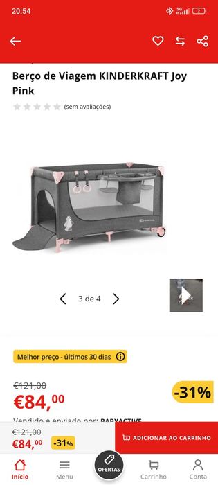 Berço de viagem dobravel