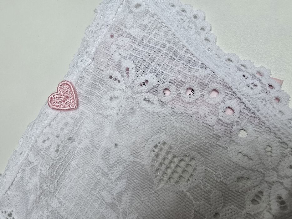 Stringi biale koronkowe Victoria's Secret S