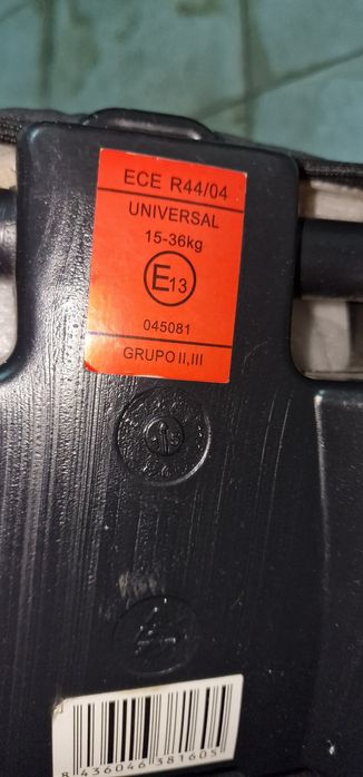 Acento (banco)criança grupo II e III  de 15 a 36 kg.