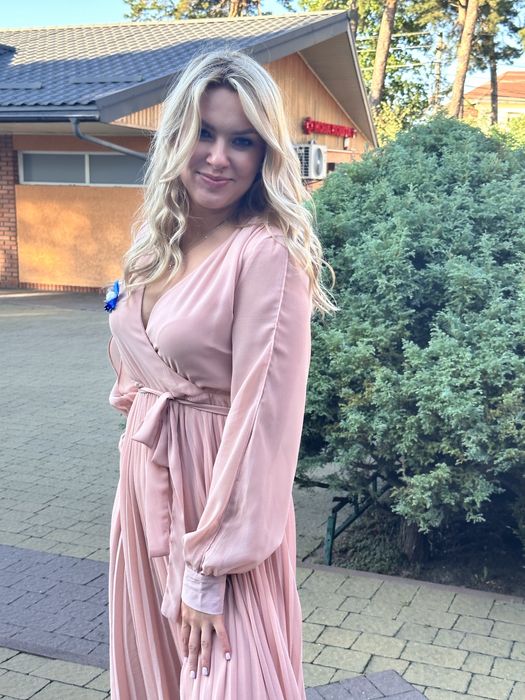 Плаття персикове, плаття для дружки