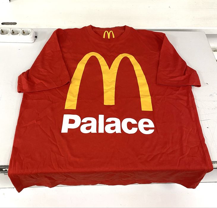 Футболка palace mcdonald's джерси макдональдс олимпийка адидас бомбер