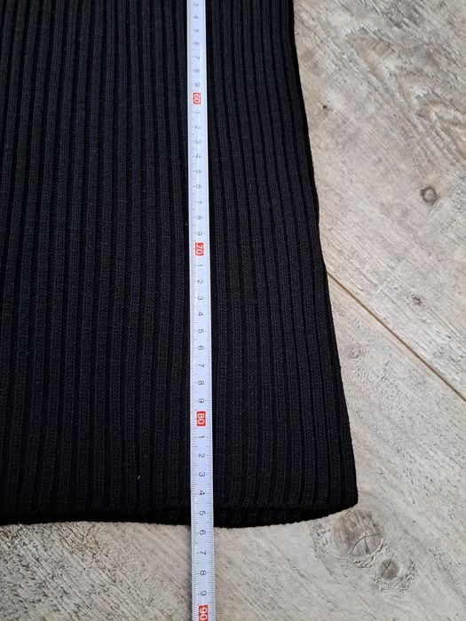 Sukienka dzianinowa z golfem, prążek - BonPrix - rozm M 40/42 - używan