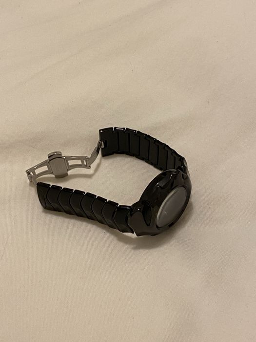 Relogio estilo y2k preto e azul tipo oakley