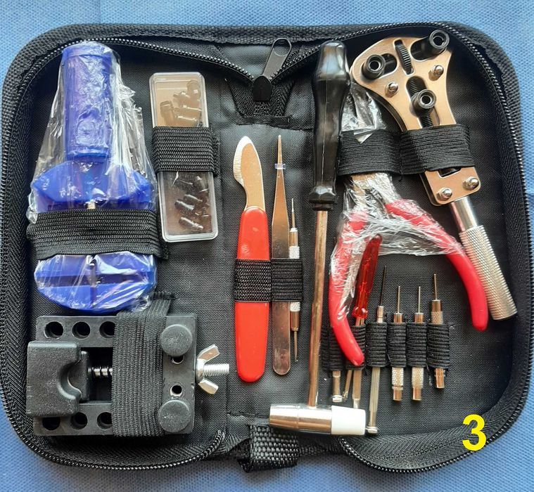 Acessórios para abrir relógios e braceletes com estojo