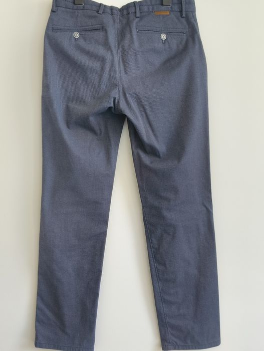 Calça Chino azul Massimo Dutti
