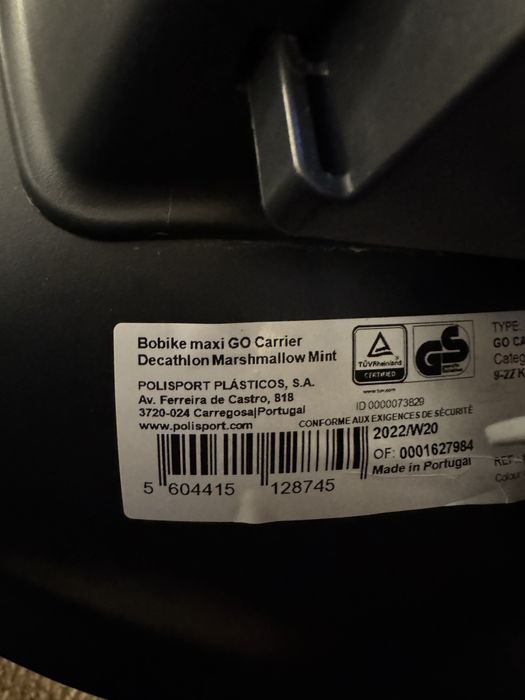 Cadeira Bicicleta Traseira GO Porta-Bagagem.