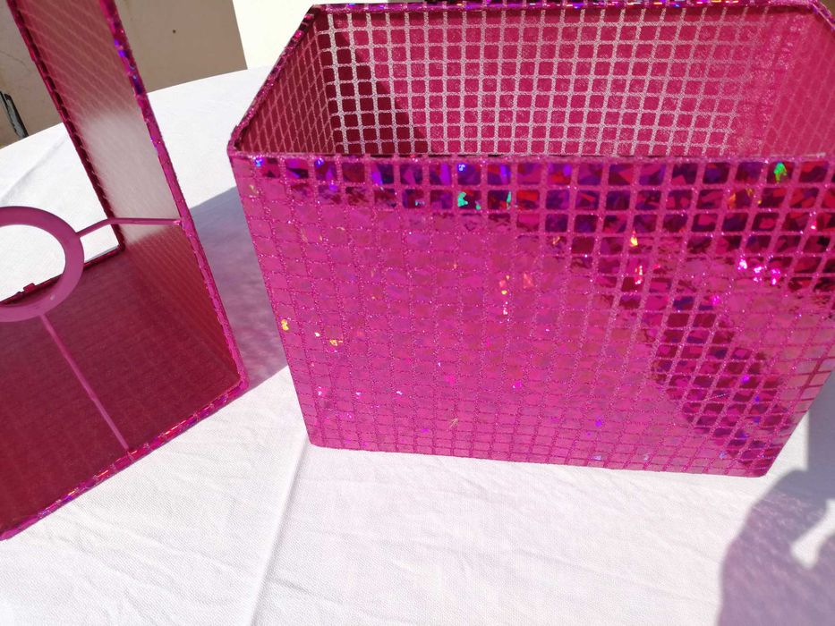 2 About jour Mesa cabeceira, rosa choque.