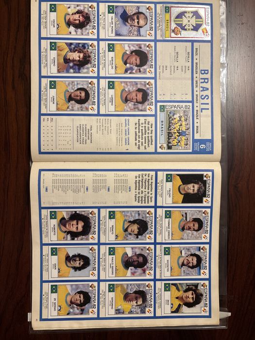 Caderneta completa PANINI Campeonato do Mundo - Espanha 1982