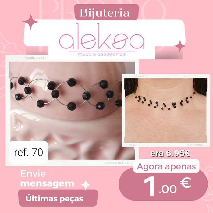 Colares 1€ NOVOS c/etiqueta (artigos de loja)