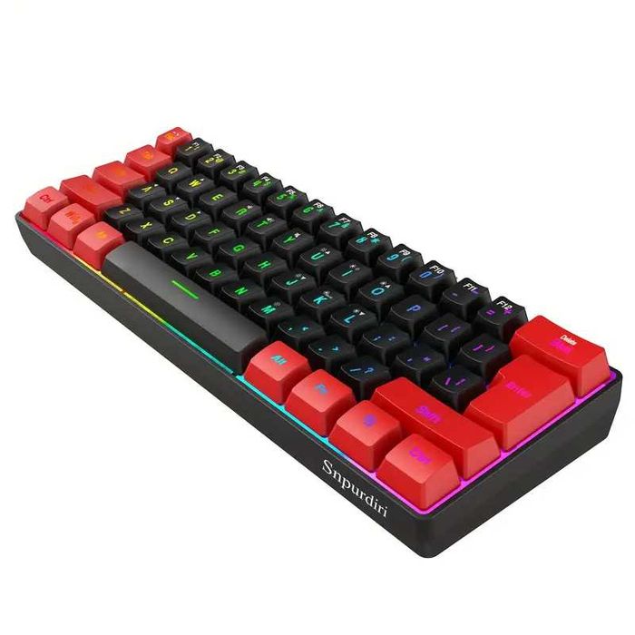 teclado de jogos iluminado 60%
