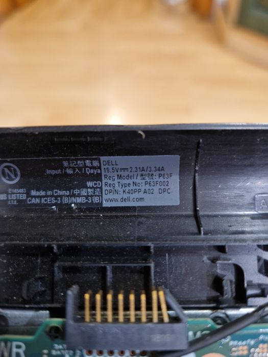 Запчастини до ноутбука Dell model P63F intel i5 7th gen