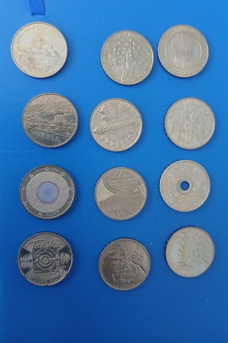 12 monety 2 zł okolicznościowe Gdynia Kuter 2000 lat Ułan Poniatowski