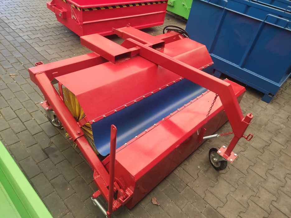 Zamiatarka hydrauliczna z koszem do wózka widłowego - 160 cm