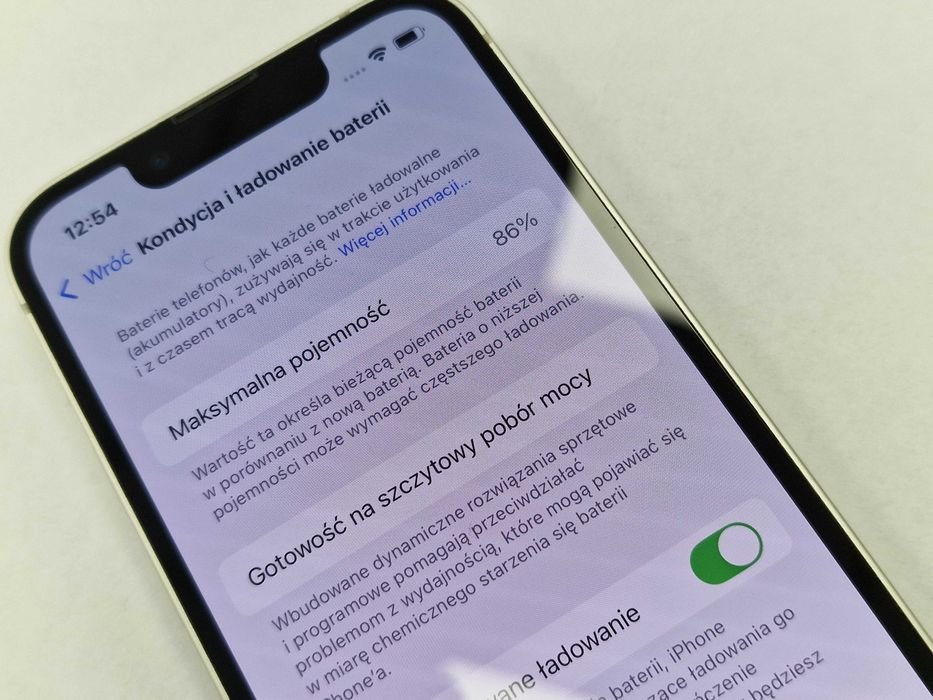 iPhone 13 mini 128GB/ Starlight/ Bateria 86%/ Grade A-/ Gwar+Ładowarka