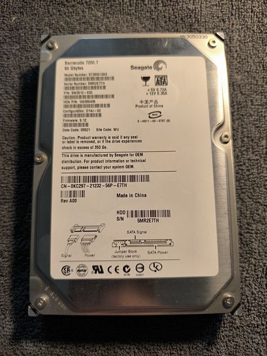Dysk HDD 80GB Seagate Barracuda 7200.7 SATA