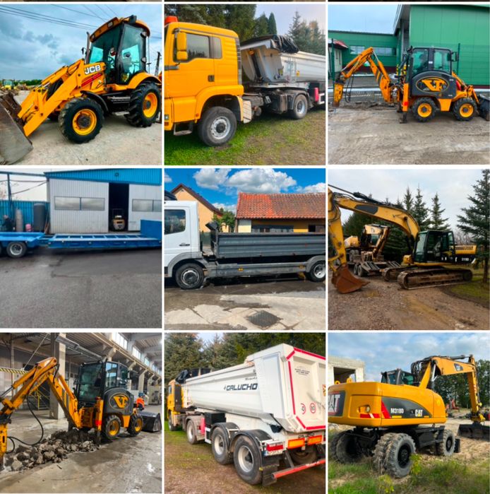 Piasek.Koparko-ladowarka,mini,koparka gasienicowa/kolowa,wywrotka,kuci