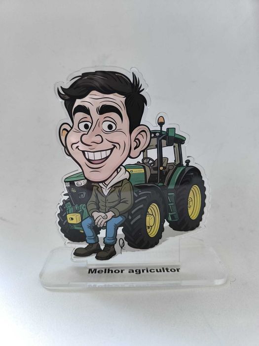 Caricaturas em troféu