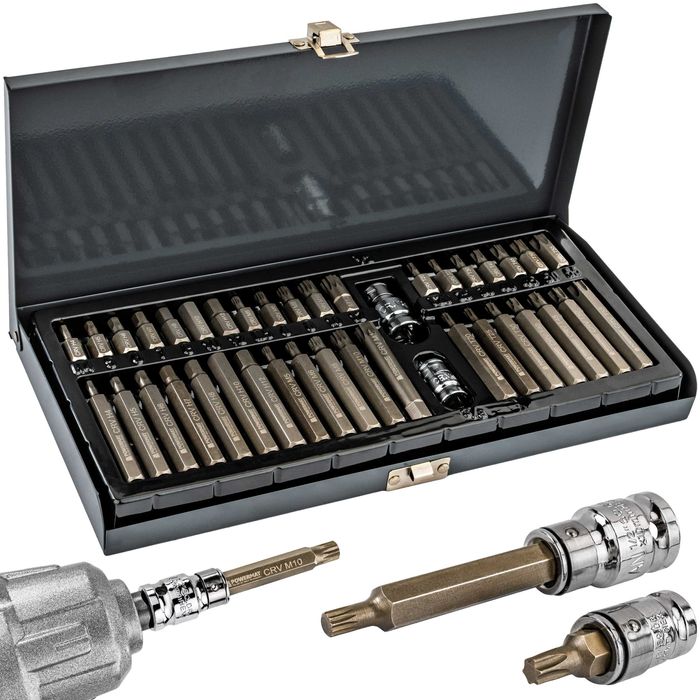 zestaw bitów udarowych crv 40 szt hex PM-ZB-40T