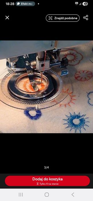 Stopka do wyszywania kwiatów