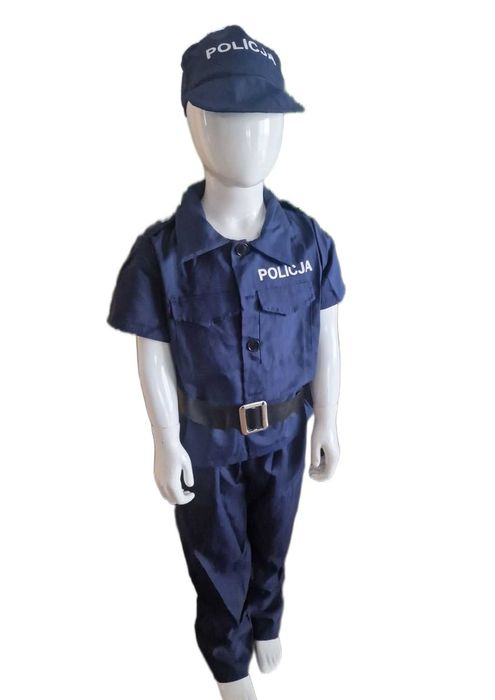Nowy kostium przebranie dla dziecka M 110-120 cm POLICJA