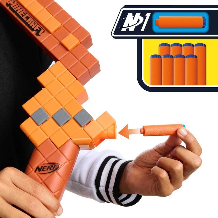Лук Майнкрафт Hasbro Nerf Minecraft Bow Dart Blaster