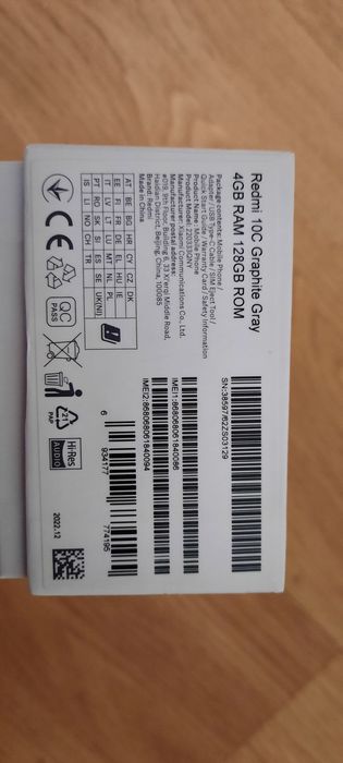 Телефон Xiaomi Redmi 10c 4/128, nfc