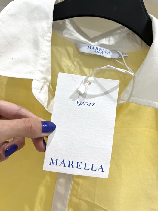 Marella sport nowa letnia koszula oversize żółta tunika bawełniana